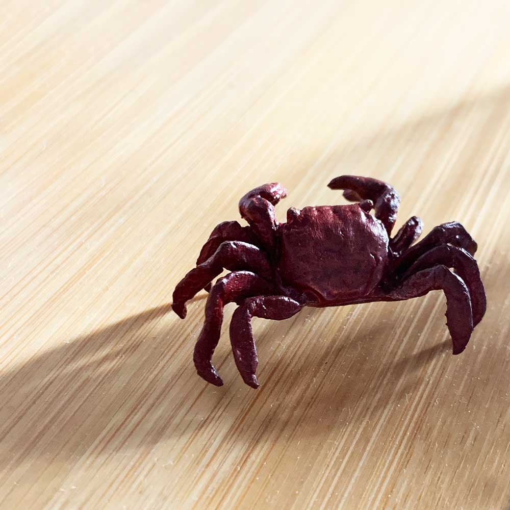 希少 骨董品 アンティーク 茶道 真鍮 銅 カニ 昭和レトロ 置物 仏像