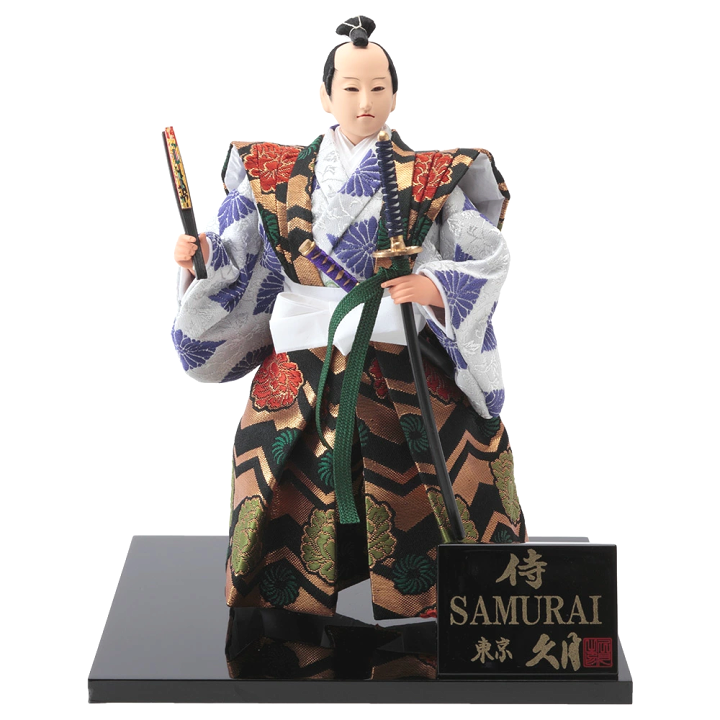 楽天市場】久月作 日本人形 男物 SAMURAI JAPAN 「さむらい」 黒金