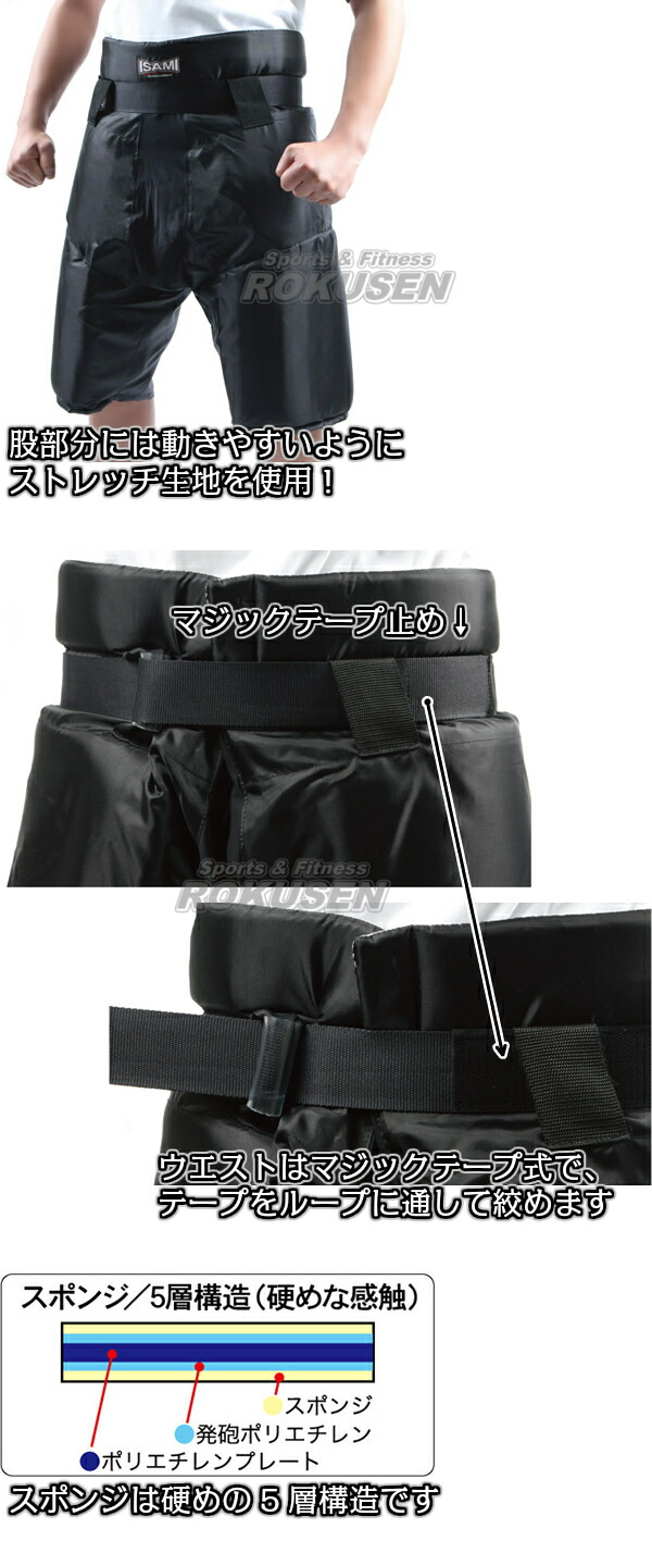 ISAMI ローキックパンツ イサミ 空手 太もも プロテクター