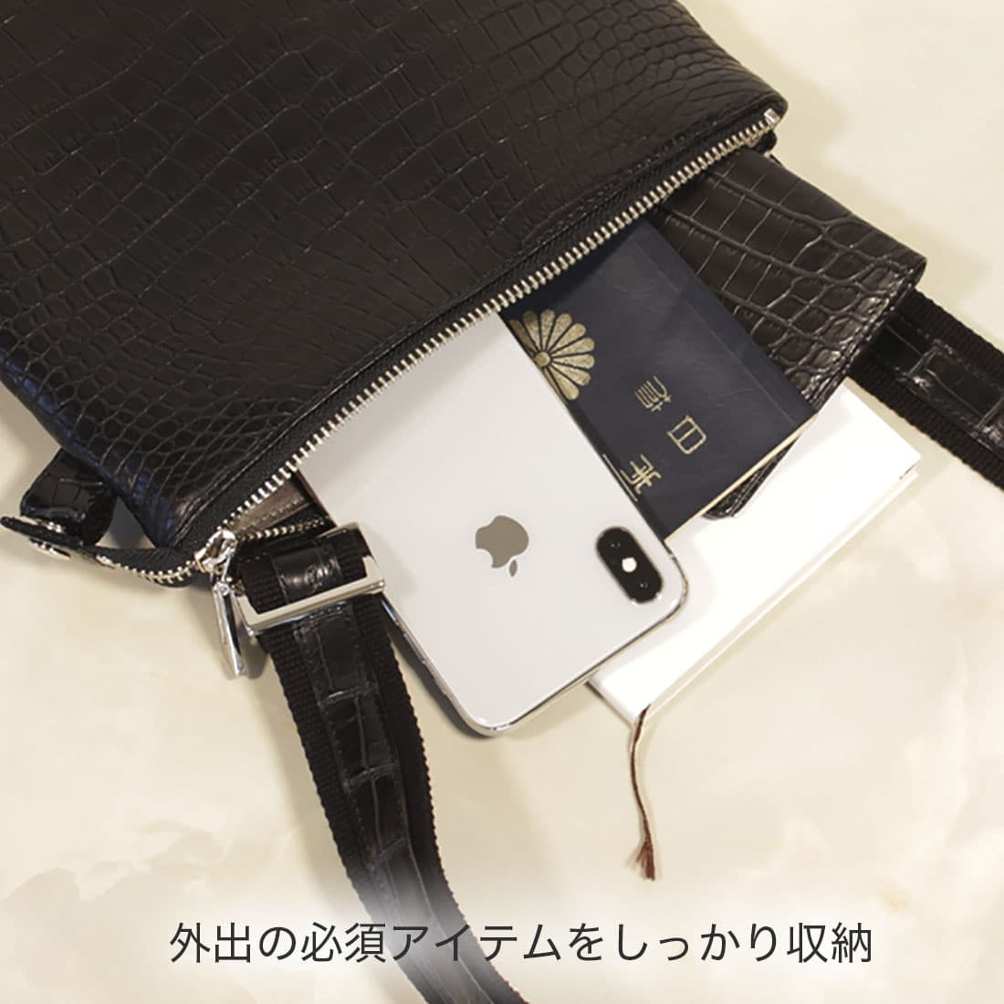 楽天市場】クロコダイル ショルダー バッグ スモールクロコダイル 日本