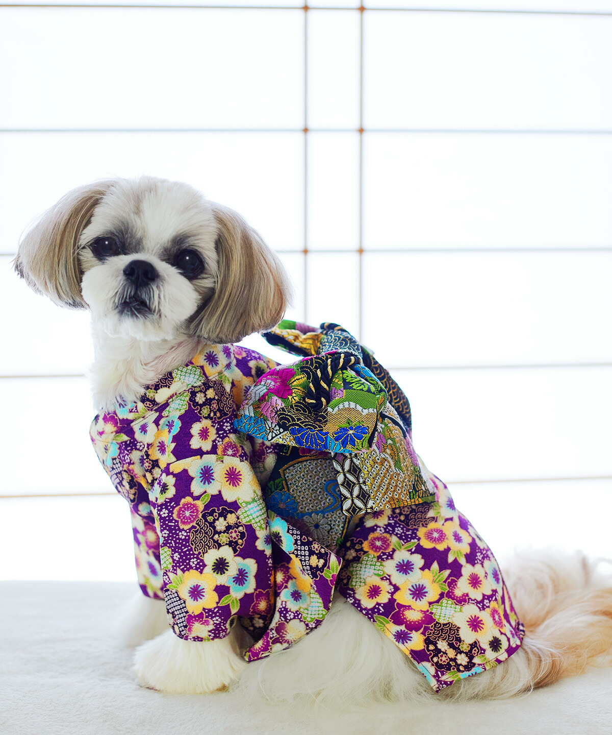 楽天市場】【犬 服 犬着物 お正月 初詣 年賀 犬服 着物 振袖 七五三