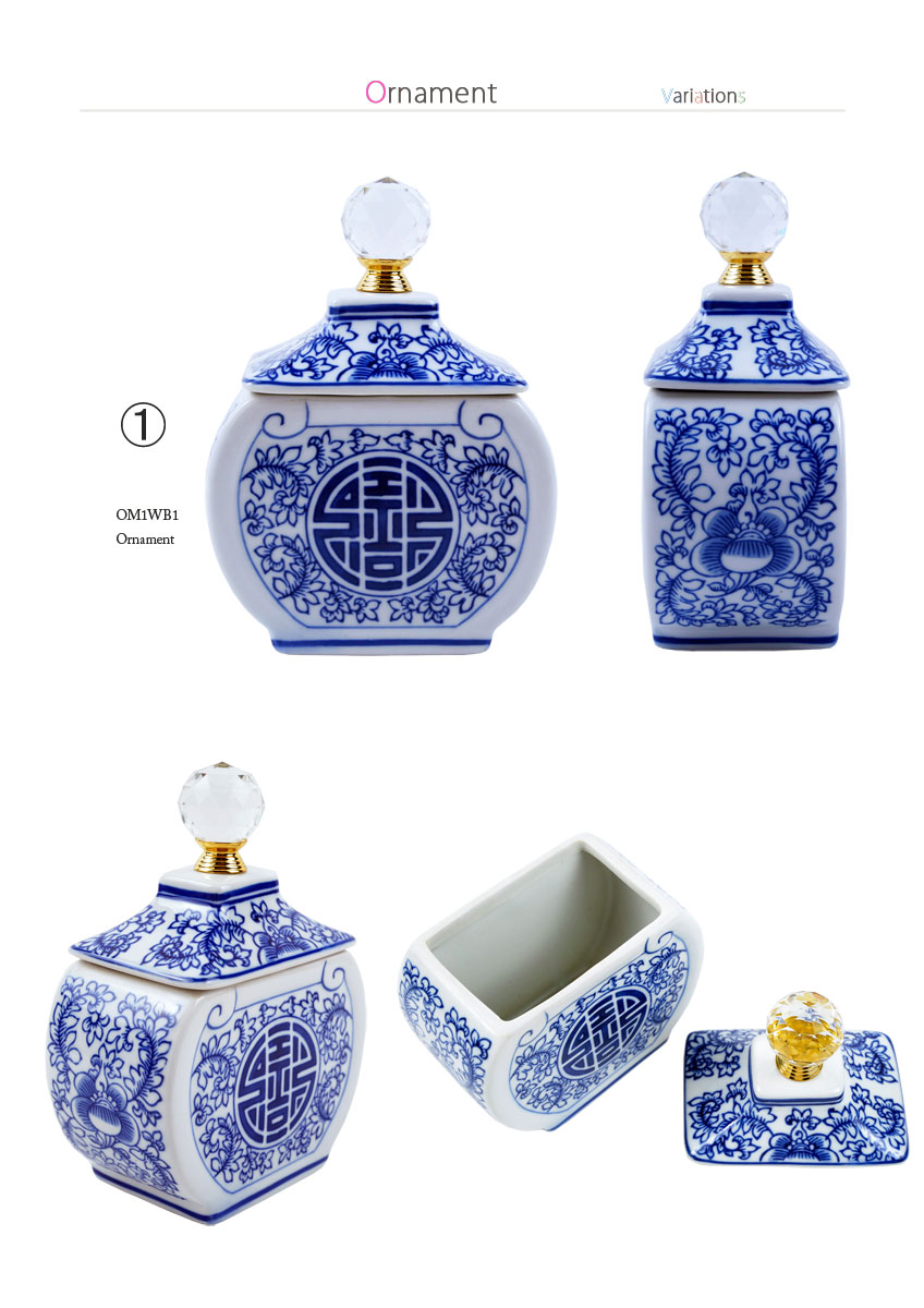 楽天市場】【送料無料】シノワズリ クリスタル 飾り壺 寿紋 囍 ダブル