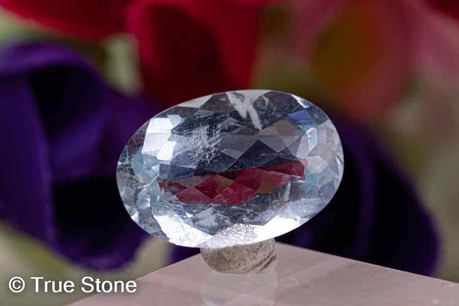 楽天市場】宝石質 アクアマリン オーバル・ブリリアントカット 4.25ct