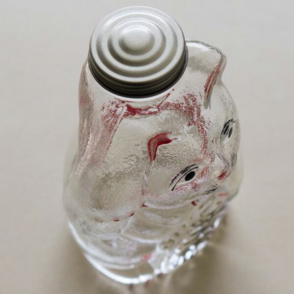 楽天市場】招き猫 菓子びん 復刻デザイン 昭和モダン ガラス製招き猫