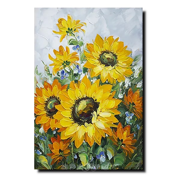 絵画｜油絵｜Sunflowers｜ひまわり｜Interior art