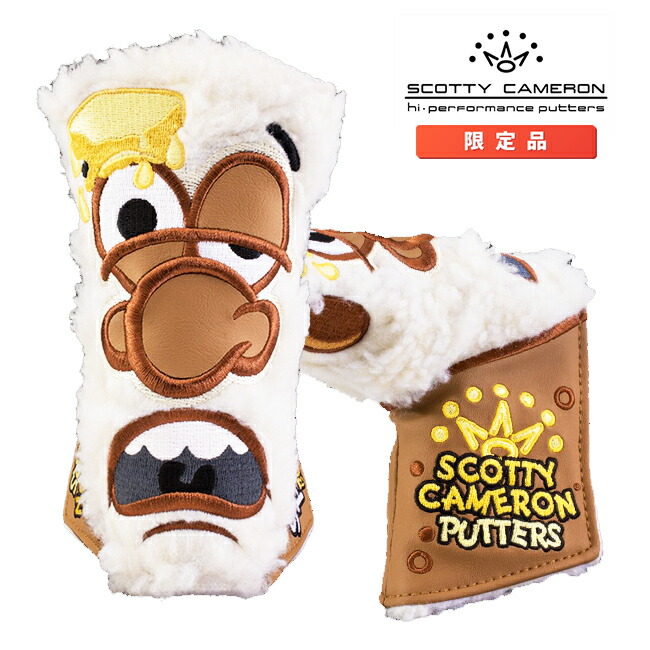 スコッティ キャメロン◇パターカバーリーシュ◇ 赤白クラウンロゴ