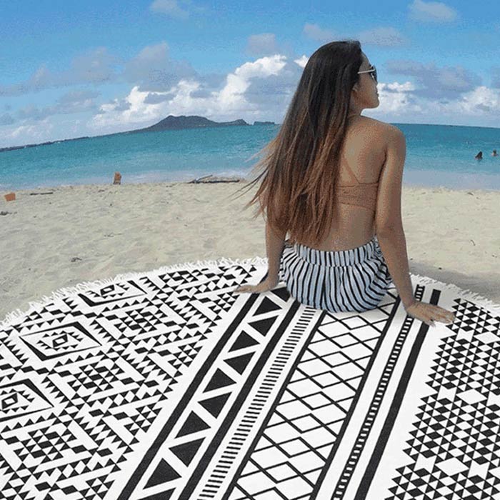 楽天市場】【全品11%OFF！2/11限定】【楽天1位】ラウンドビーチタオル