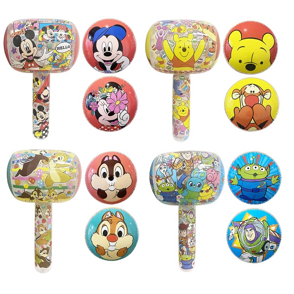 楽天市場】ディズニービニールハンマーBIG 4個セット【ビニール玩具
