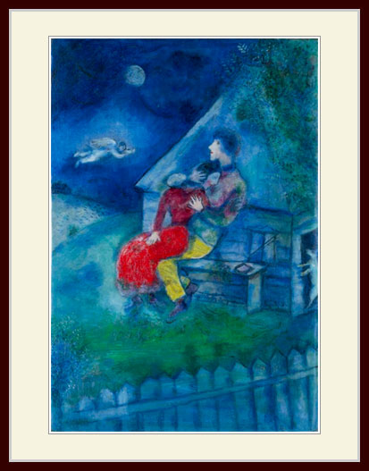 マルク・シャガール【ARTIST PAINTING THE LOVERS】 マルク