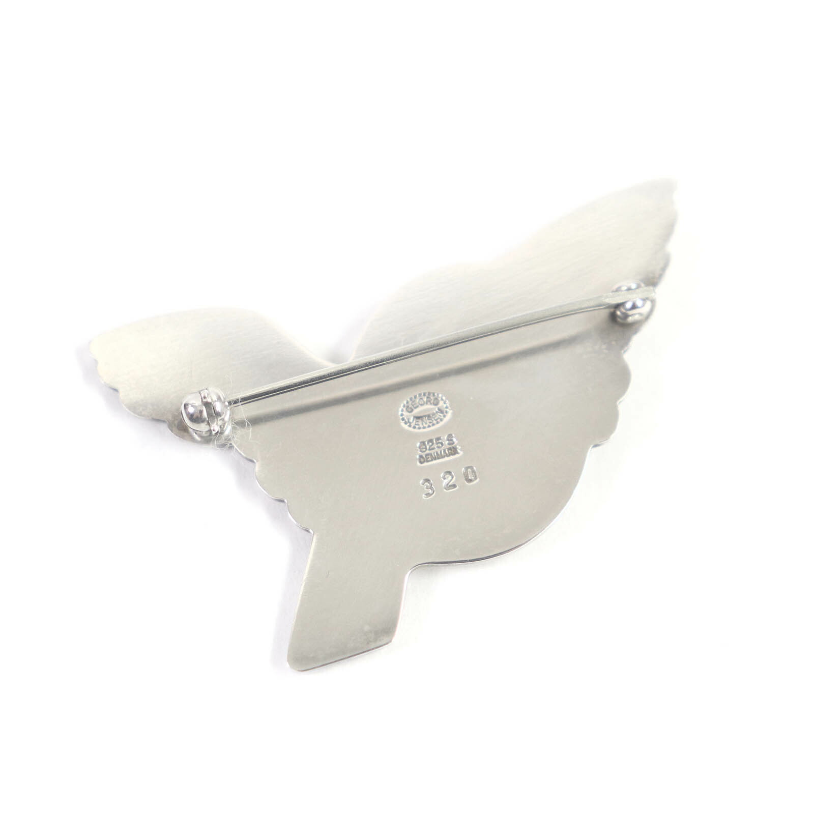 美品・箱付き】ジョージジェンセン／トリ モチーフ ブローチ SV925／320