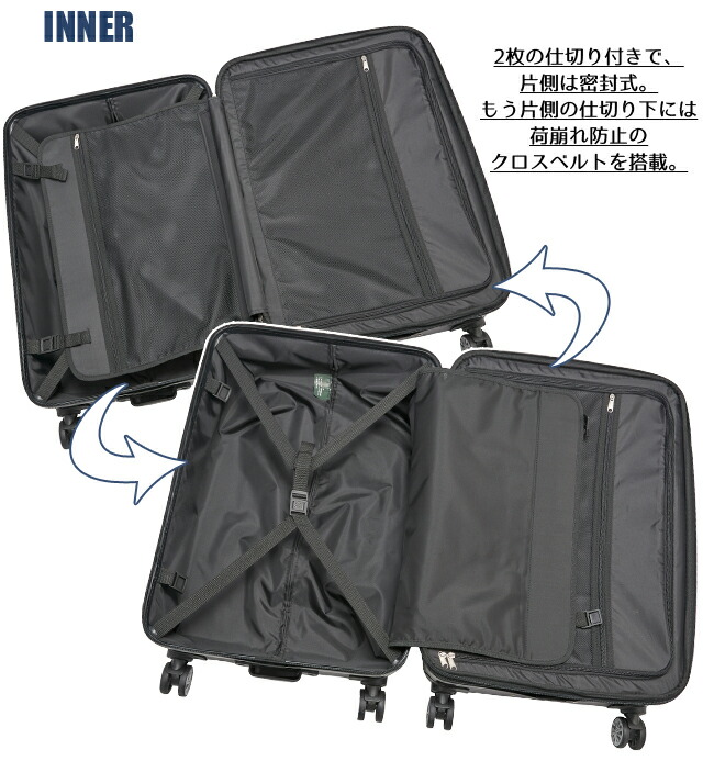 楽天市場】スーツケース キャリーバッグ キャリーケース L サイズ
