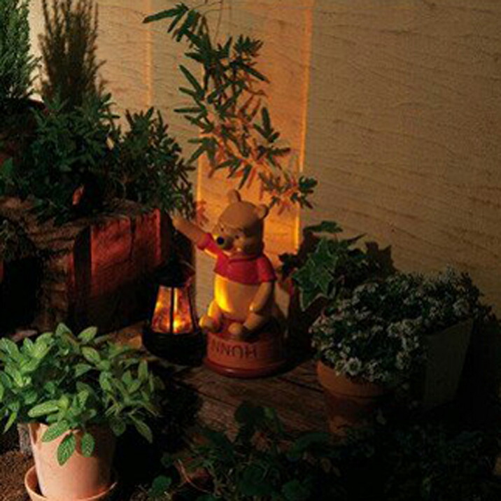 楽天市場】ソーラーライト(プーさん) 光センサー付き 防雨仕様 太陽光