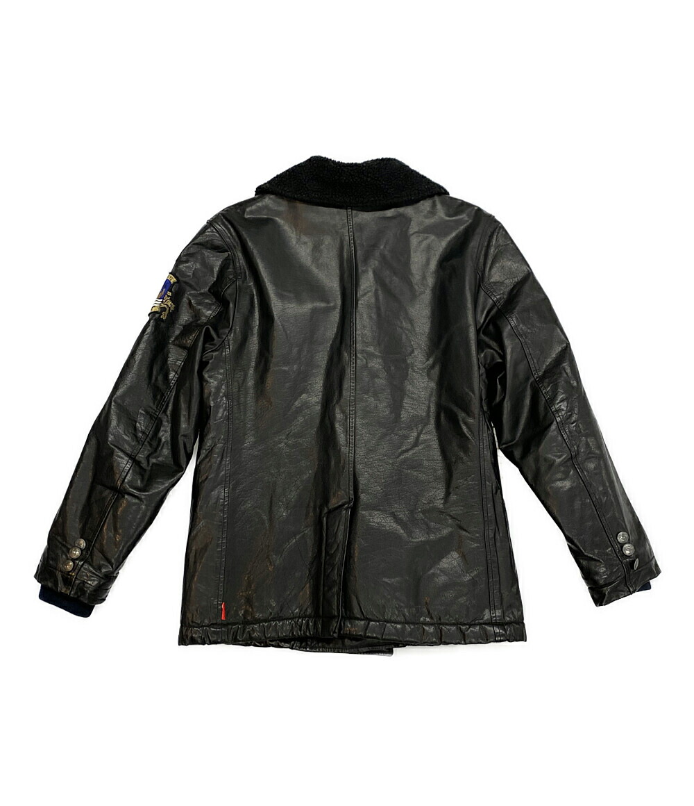 楽天市場】【中古】 ダブルタップス 水牛 レザージャケット BLACK