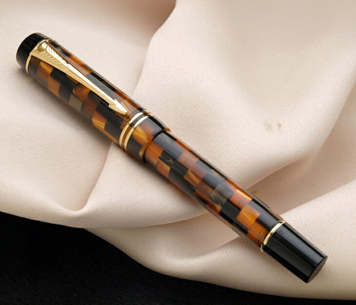 希少】パーカー デュオフォールド センテニアル チェックアンバーGT