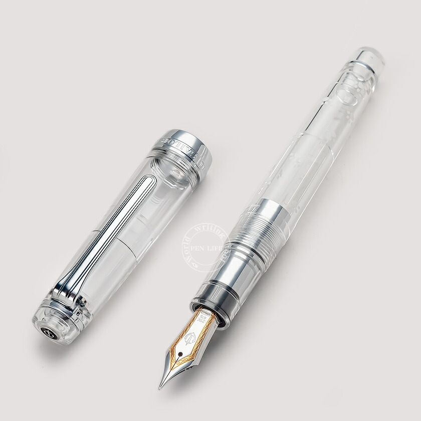セーラー万年筆｜プロフェッショナルギア21金｜シルバー×透明モデル