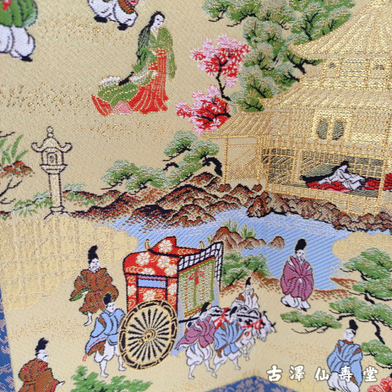 楽天市場】京錦屏風 金閣寺（大）京都 西陣織 金襴 : 古澤仙壽堂 楽天