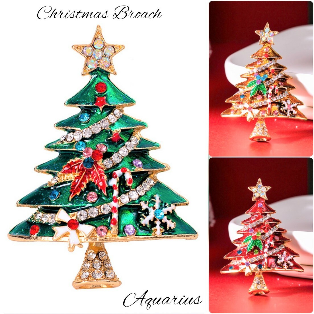 七宝焼クリスマスオーナメント3個セットC