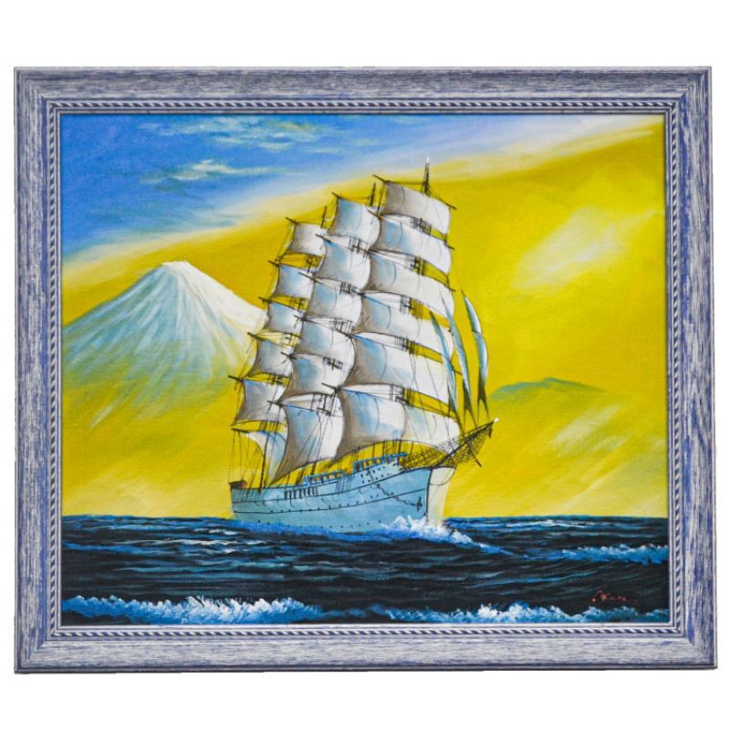 沖縄 帆船 油彩 【公式通販】