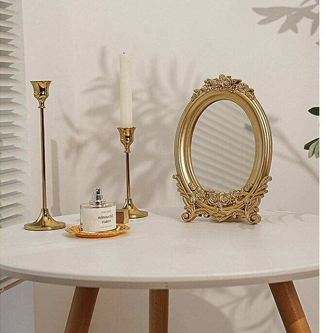 楽天市場】【groceries127】アンティーク鏡 スタンドミラー レトロ