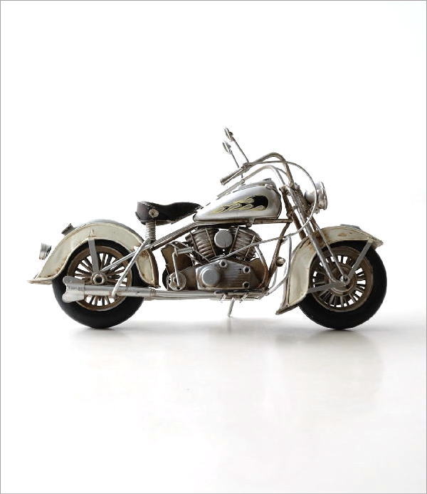 楽天市場】置物 オブジェ バイク おもちゃ アンティーク調 おしゃれ