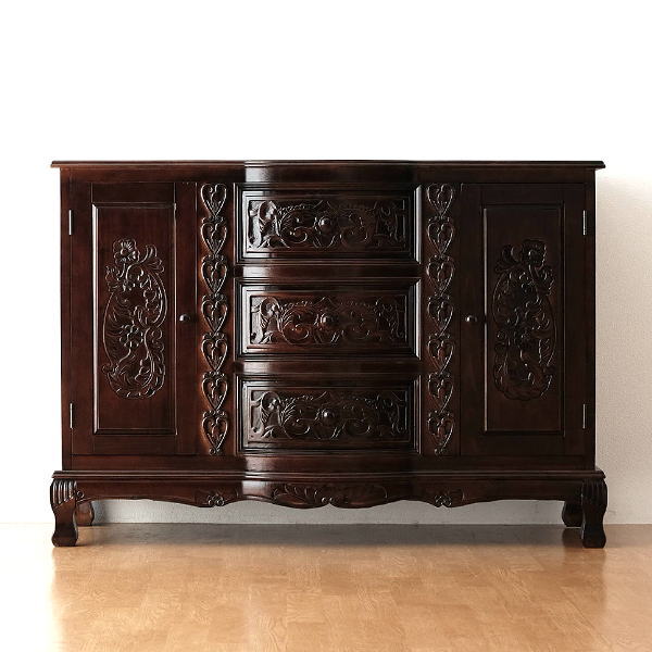 引き渡し限定 クラシック木製キャビネット サイドボード家具