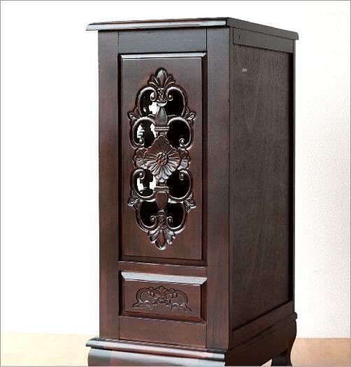 楽天市場】キャビネット アンティーク風 電話台 花台 ファックス台 FAX