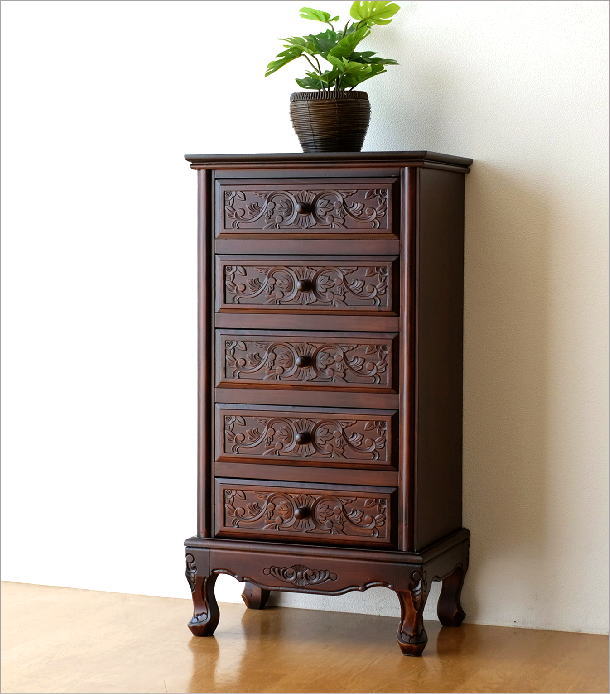 楽天市場】アンティーク風チェスト 猫脚 木製 アンティークサイド