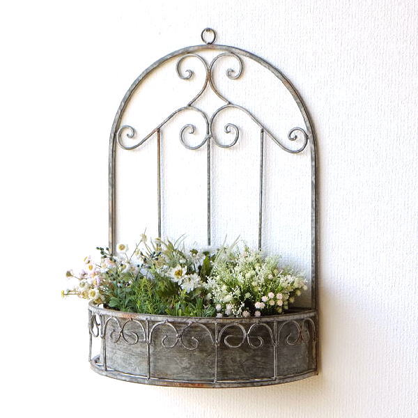 楽天市場】プランター 壁掛け おしゃれ アイアン フラワーラック
