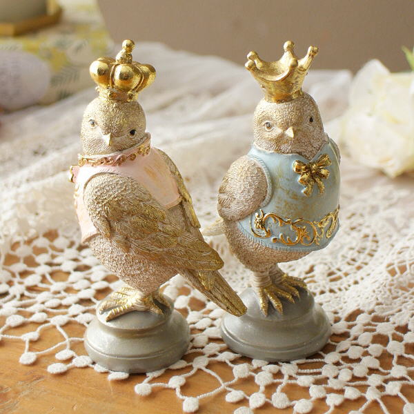 楽天市場】鳥 小鳥 オブジェ おしゃれ 置物 卓上 飾り セット ペア