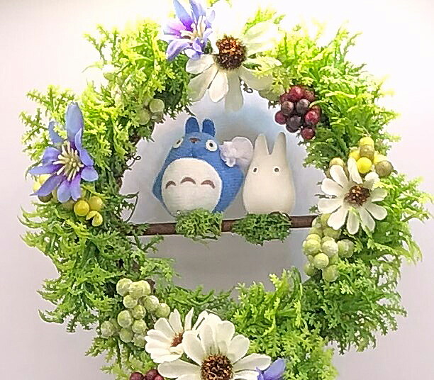 楽天市場】となりのトトロ「いちにーさん、森のつなぐリース」ジブリ