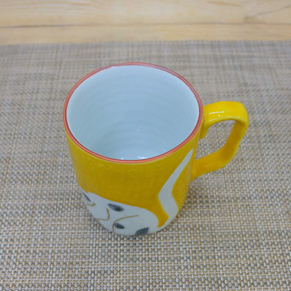 楽天市場】マグカップ 有田焼 波佐見焼 招き猫黄色マグ 猫 猫柄 縁起物