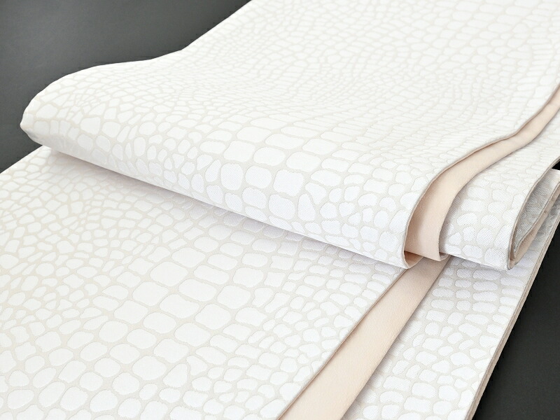 楽天市場】お仕立て上がり 振袖用 クロコ風 型押し柄 袋帯 日本製 全3