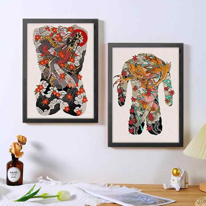 楽天市場】ポスター インテリア アート タトゥー ショップ 店内 飾り