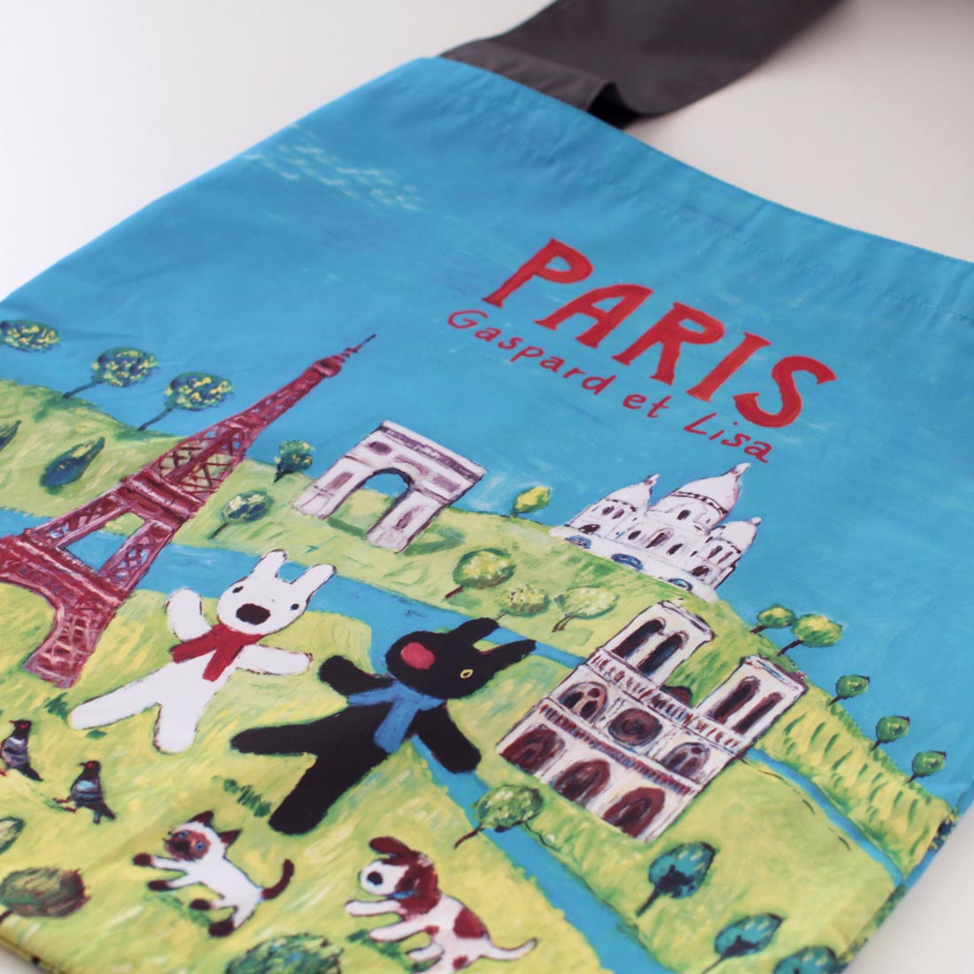 GASPARD ET LISA メッシュキャリーバッグ エッフェル塔の下で、みんな