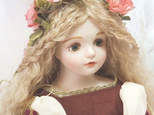 楽天市場】若月まり子 ビスクドール「眠り姫」（ドールスタンド付