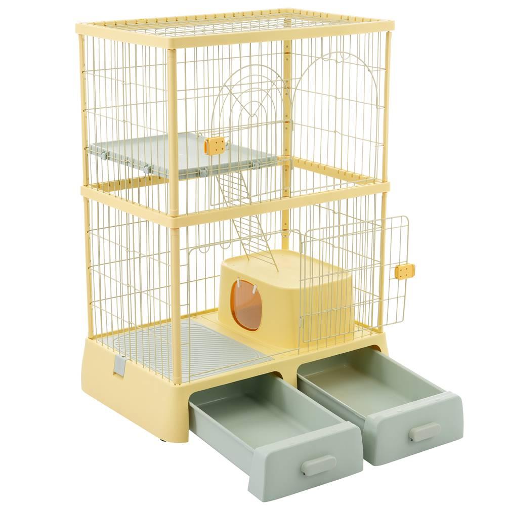 楽天市場】【今だけポイント5倍】N＆Sトイレ付き 猫ケージ 2段