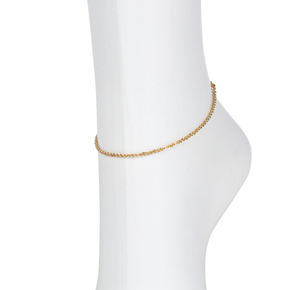 楽天市場】＼楽天ランキング1位／ 18金 アンクレット ロープ チェーン