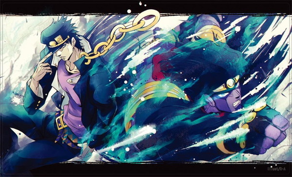 ジョジョの奇妙な冒険 空条承太郎 くらみつは プレイマット ラバーマット