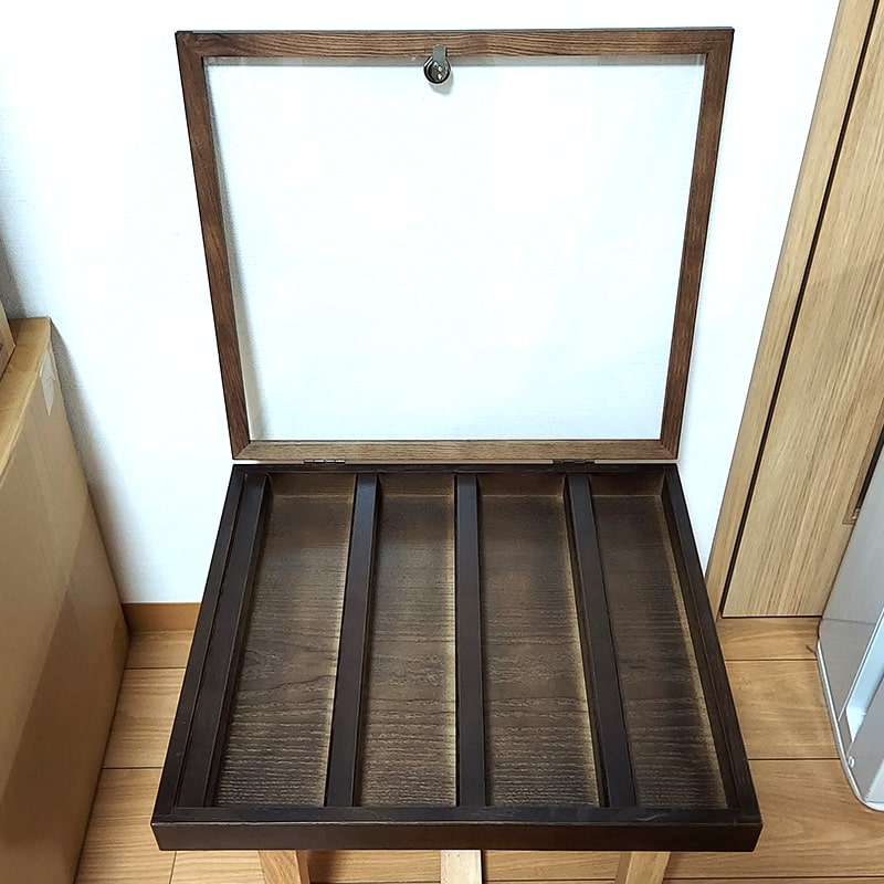 ZIPPOコレクションケース 木箱6段120個収納ケース中古品 ZIPPO