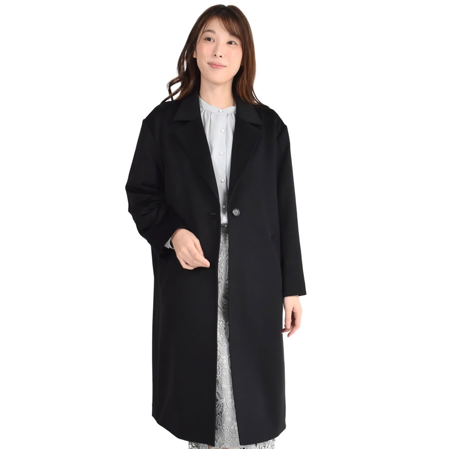 楽天市場】カシミア100%（カラーブラック）（コート・ジャケット