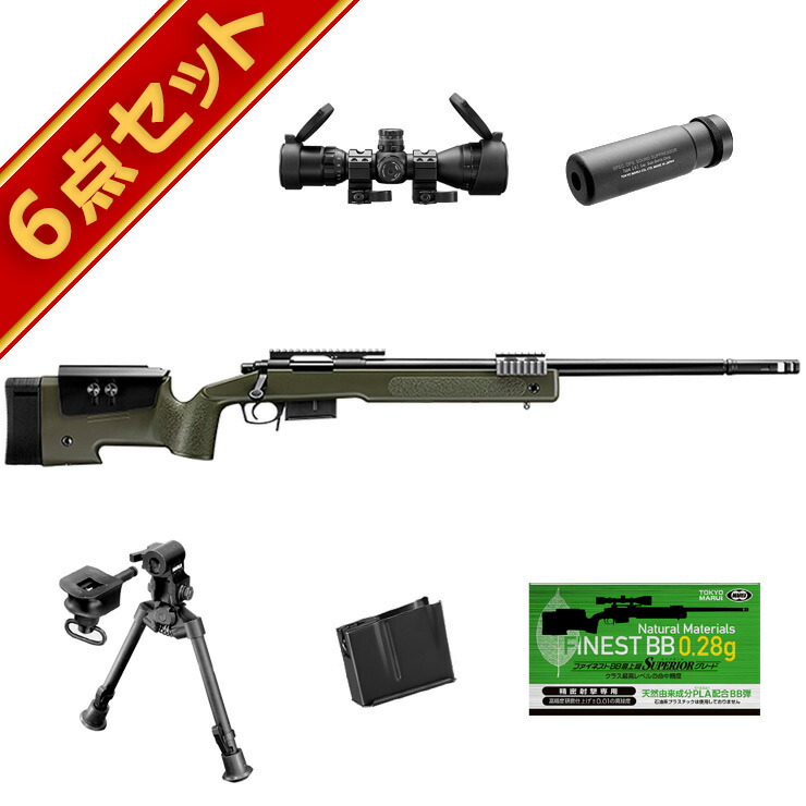 楽天市場】東京マルイ M40A5 OD 6点 スナイパーライフル フルセット : HBLT