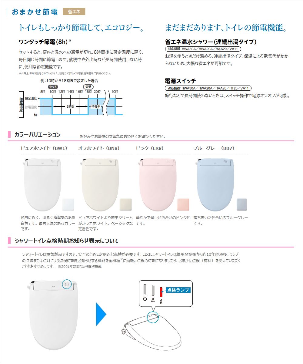 楽天市場】LIXIL INAX【CW-RWA30A/BN8】□シャワートイレ RWシリーズ
