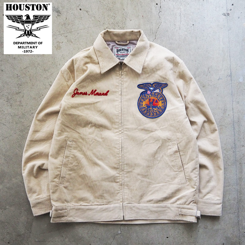 楽天市場】HOUSTON ヒューストン ジャケット CORDUROY EMBROIDERY
