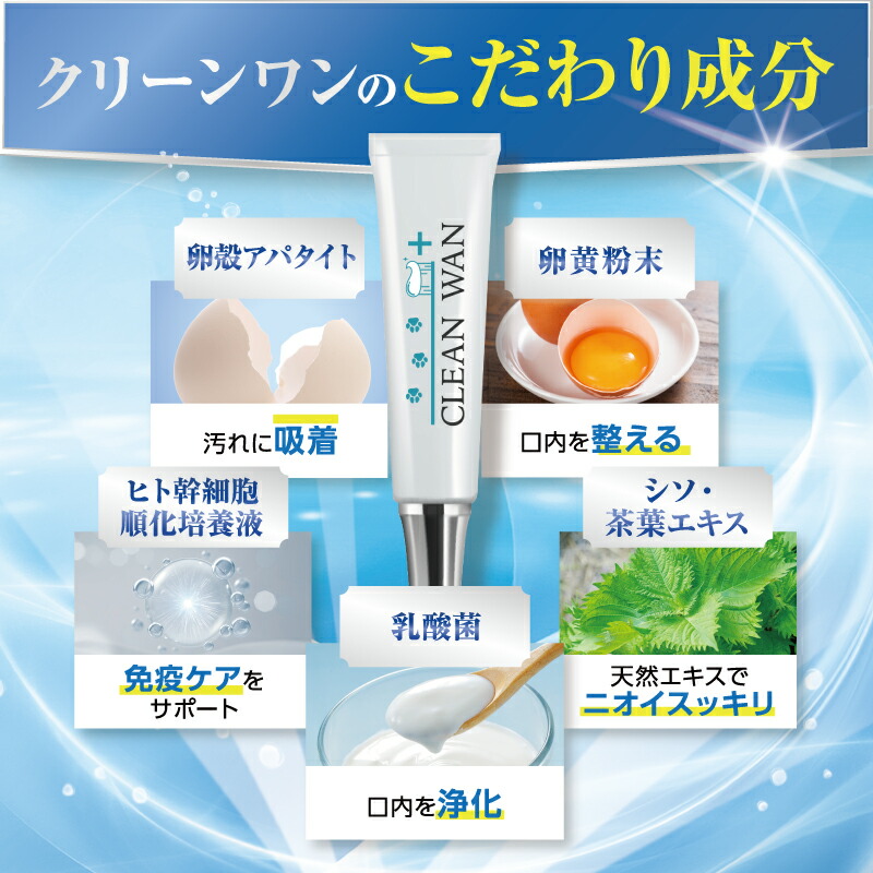 楽天市場】【公式】 CLEAN WAN クリーンワンジェル 歯ブラシセット 犬
