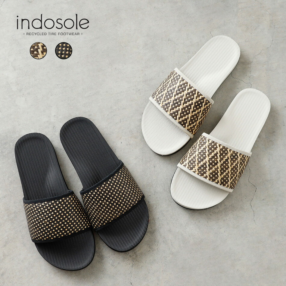 楽天市場】INDOSOLE インドソール スライドサンダル メンズ ブランド