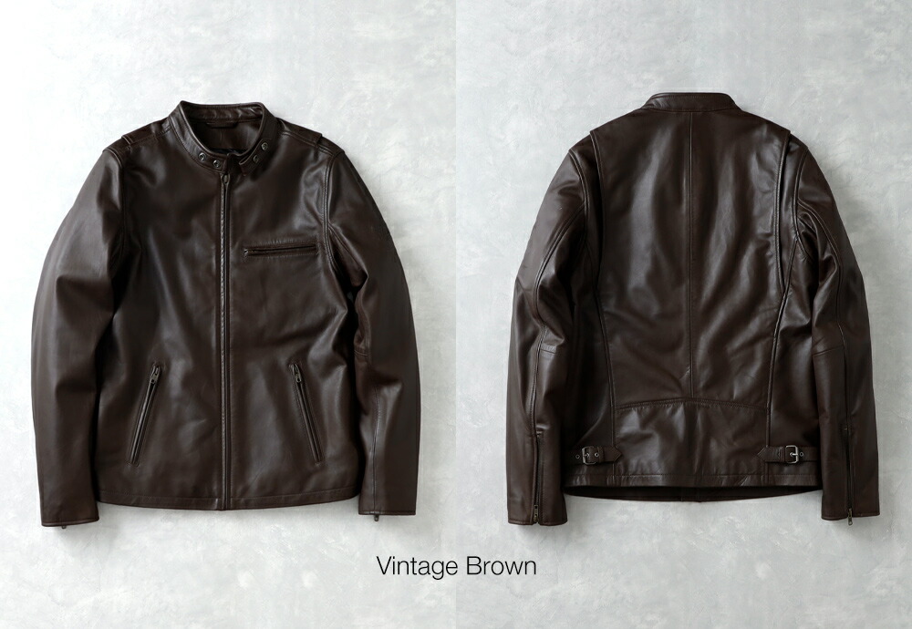 楽天市場】革ジャン メンズ アウター ジャケット ブランド ライダース