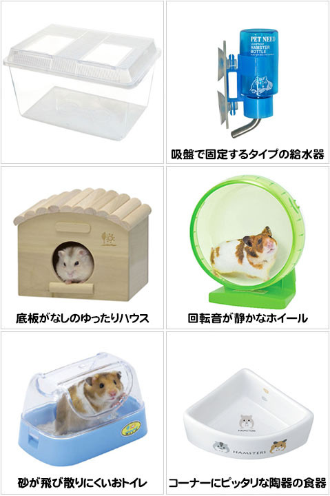 楽天市場】ジャンガリアンハムスター飼育セット【ゆったり】 : 小動物