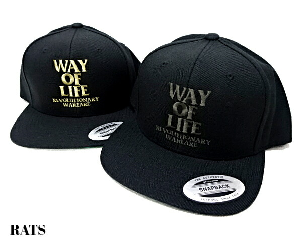 楽天市場】#人気【RATS EMBROIDERY CAP WAY OF LIFE ラッツ エンブロイ
