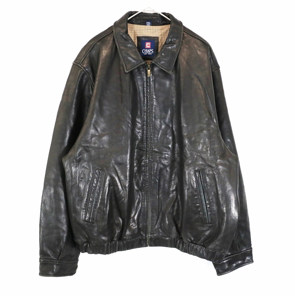 楽天市場】CHAPS チャップス レザージャケット 大きいサイズ アメカジ