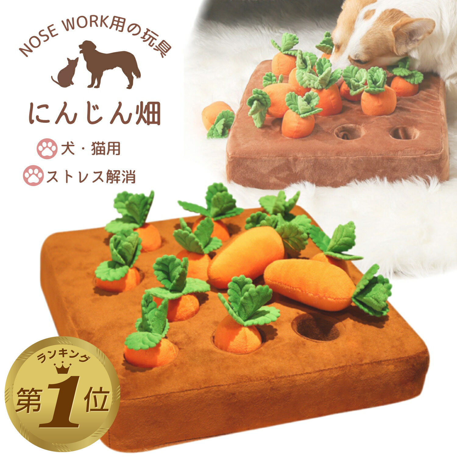楽天市場】1位受賞【LINE追加で5%OFF】 ノーズワーク にんじん 犬の